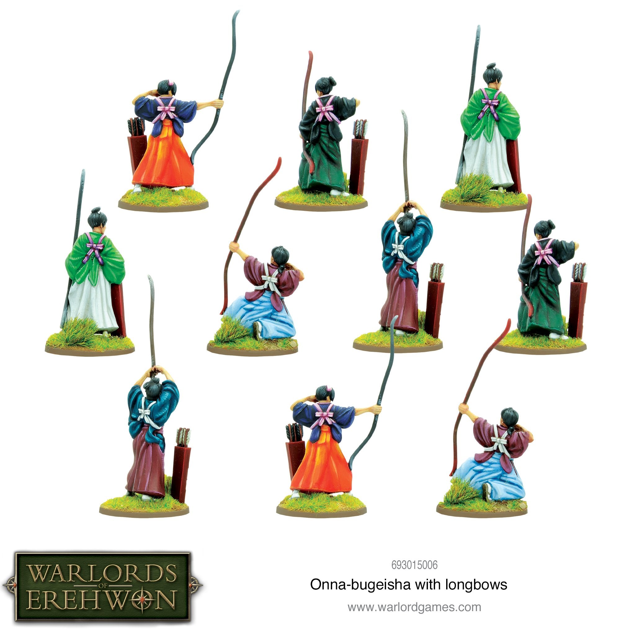 Warlord of Erehwon: Onna-bugeisha with longbows