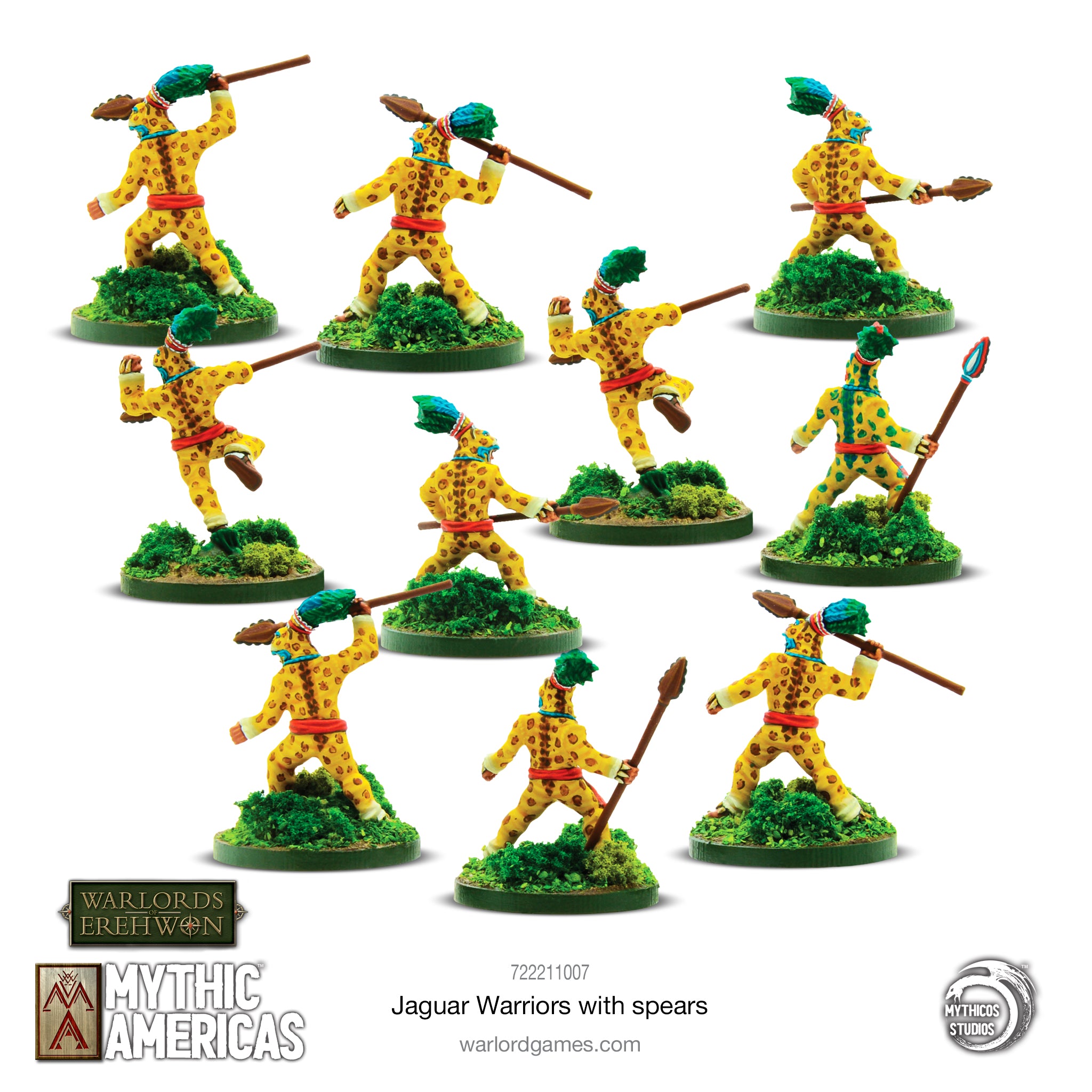 Aztec: Jaguar Warriors with spears