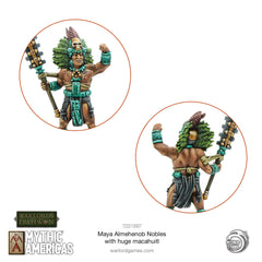 Maya: Almehenob Nobles With Huge Macuahuitl