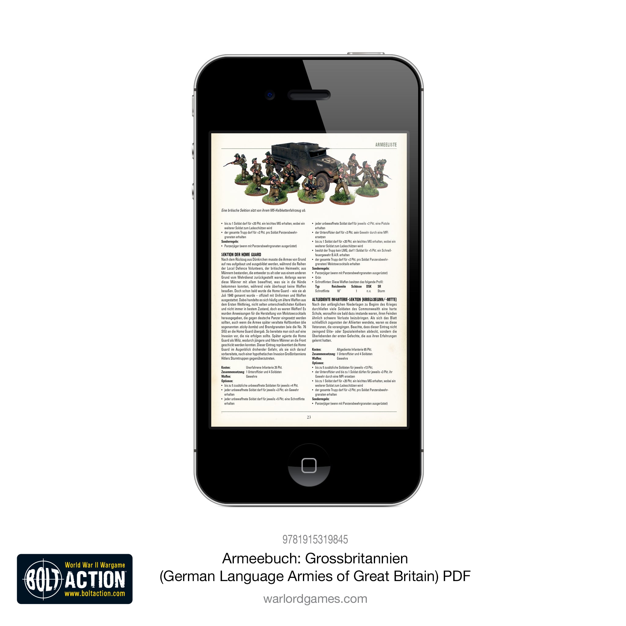 Digital: Armeebuch: Grossbritannien PDF (German Language Armies of Great Britain supplement)