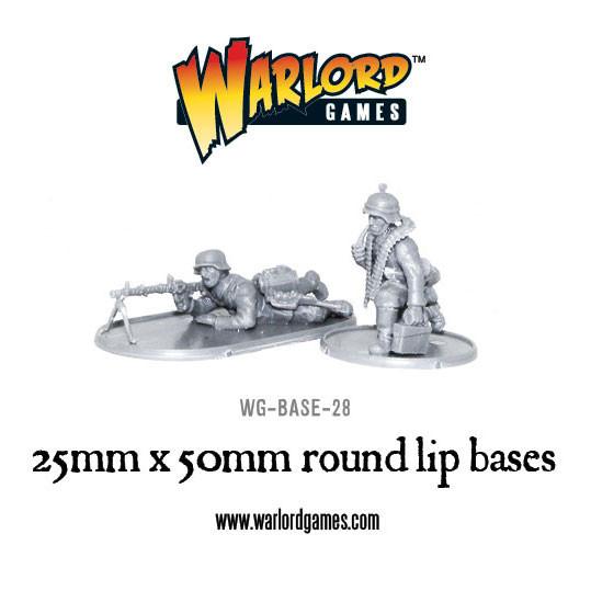 25mm x 50mm round lip bases sprue
