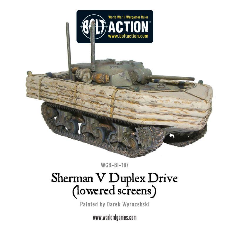 Sherman V Duplex Drive (lowered screens)