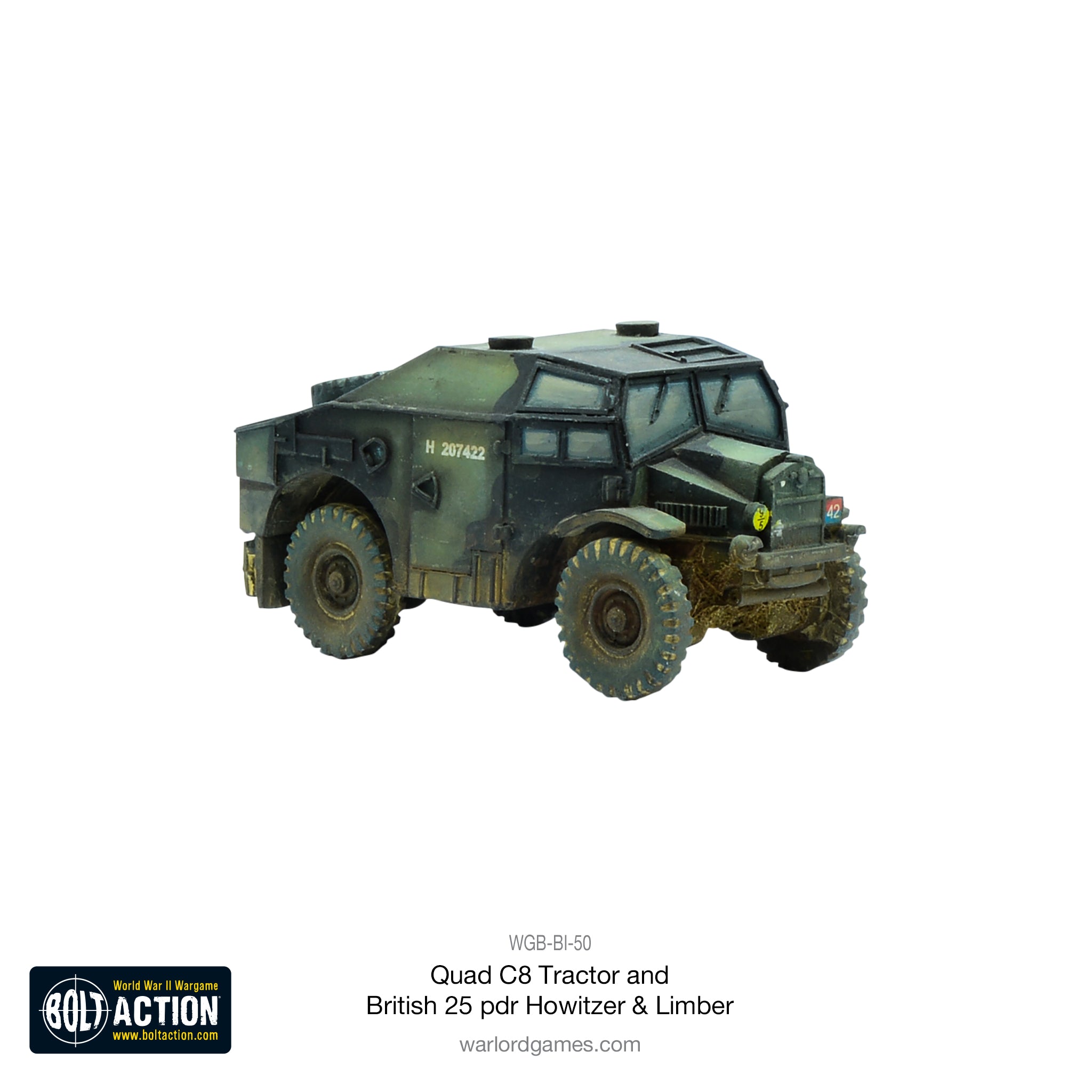Quad C8 Tractor and British 25 pdr Howitzer & Limber