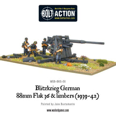 Blitzkrieg German 88mm Flak 36 & limbers (1939-42)