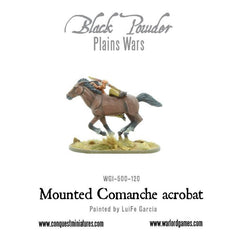 Mounted Comanche acrobat