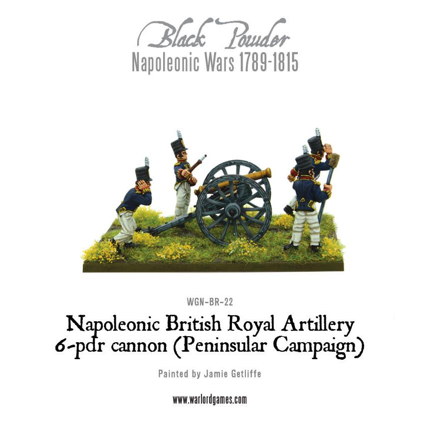 Napoleonic British Royal Artillery 6-pdr cannon (Peninsular Campaign)