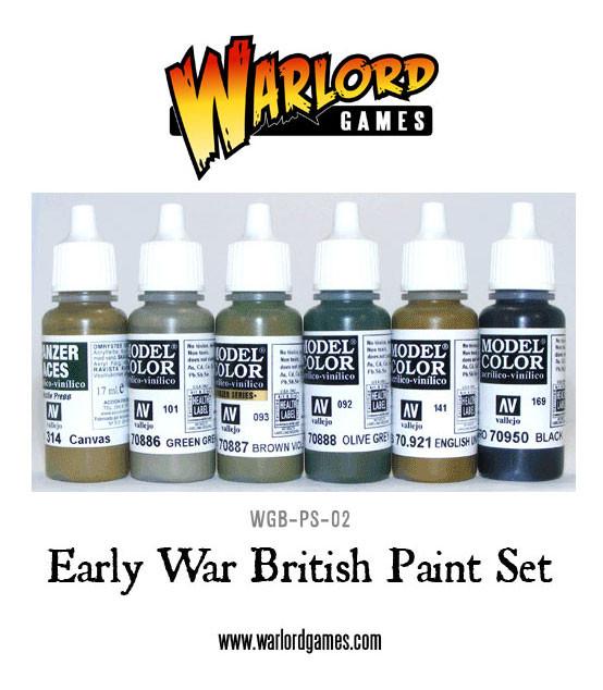 Early War British Paint Set